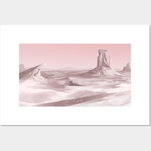 Moon Desert Wall Art by bbanditt